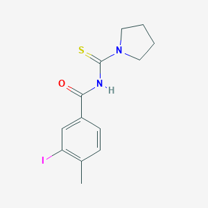 3-iodo-4-methyl-N-(1-pyrrolidinylcarbothioyl)benzamide