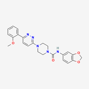 N-(benzo[d][1,3]dioxol-5-yl)-4-(6-(2-methoxyphenyl)pyridazin-3-yl)piperazine-1-carboxamide