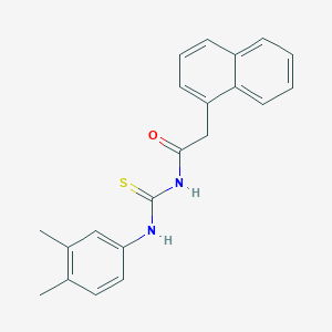 molecular formula C21H20N2OS B320934 N-(3,4-dimethylphenyl)-N'-(1-naphthylacetyl)thiourea 