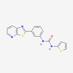 1-(3-(Thiazolo[5,4-b]pyridin-2-yl)phenyl)-3-(thiophen-2-yl)urea