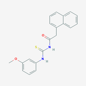 molecular formula C20H18N2O2S B320941 N-(3-methoxyphenyl)-N'-(1-naphthylacetyl)thiourea 