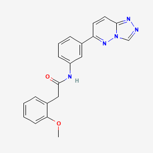 N-(3-([1,2,4]triazolo[4,3-b]pyridazin-6-yl)phenyl)-2-(2-methoxyphenyl)acetamide