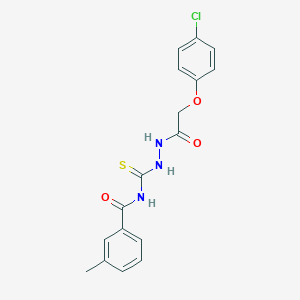 N-({2-[(4-chlorophenoxy)acetyl]hydrazino}carbothioyl)-3-methylbenzamide
