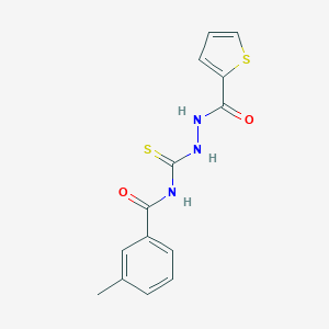 3-methyl-N-{[2-(2-thienylcarbonyl)hydrazino]carbothioyl}benzamide