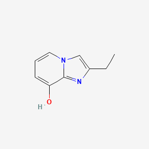 molecular formula C9H10N2O B3209471 2-Ethylimidazo[1,2-a]pyridin-8-ol CAS No. 1058656-05-5