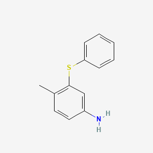 molecular formula C13H13NS B3209488 4-Methyl-3-(phenylsulfanyl)aniline CAS No. 105901-47-1
