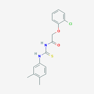 molecular formula C17H17ClN2O2S B320950 N-[(2-chlorophenoxy)acetyl]-N'-(3,4-dimethylphenyl)thiourea 