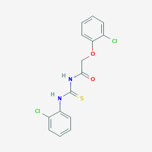 molecular formula C15H12Cl2N2O2S B320951 2-(2-chlorophenoxy)-N-[(2-chlorophenyl)carbamothioyl]acetamide 