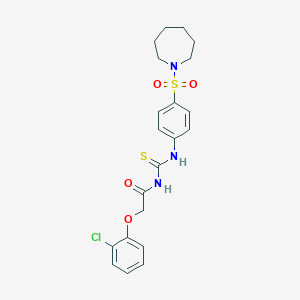 N-[4-(1-azepanylsulfonyl)phenyl]-N'-[(2-chlorophenoxy)acetyl]thiourea