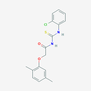 molecular formula C17H17ClN2O2S B320955 N-[(2-chlorophenyl)carbamothioyl]-2-(2,5-dimethylphenoxy)acetamide 
