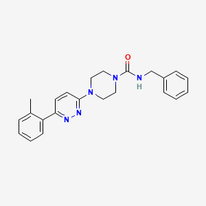 molecular formula C23H25N5O B3209555 N-benzyl-4-(6-(o-tolyl)pyridazin-3-yl)piperazine-1-carboxamide CAS No. 1060177-78-7