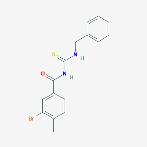 molecular formula C16H15BrN2OS B320963 N-(benzylcarbamothioyl)-3-bromo-4-methylbenzamide 