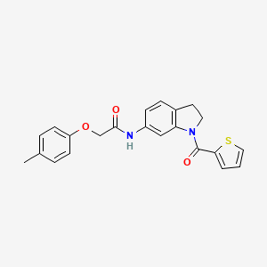 N-(1-(thiophene-2-carbonyl)indolin-6-yl)-2-(p-tolyloxy)acetamide