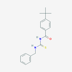 molecular formula C19H22N2OS B320965 N-(benzylcarbamothioyl)-4-tert-butylbenzamide 