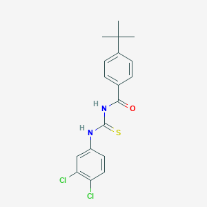 molecular formula C18H18Cl2N2OS B320966 4-tert-butyl-N-[(3,4-dichlorophenyl)carbamothioyl]benzamide 