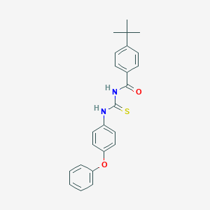 molecular formula C24H24N2O2S B320968 4-tert-butyl-N-[(4-phenoxyphenyl)carbamothioyl]benzamide 