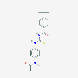 N-({4-[acetyl(methyl)amino]phenyl}carbamothioyl)-4-tert-butylbenzamide