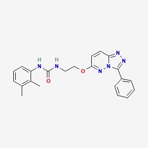 molecular formula C22H22N6O2 B3209714 1-(2,3-Dimethylphenyl)-3-(2-((3-phenyl-[1,2,4]triazolo[4,3-b]pyridazin-6-yl)oxy)ethyl)urea CAS No. 1060234-54-9