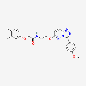 molecular formula C24H25N5O4 B3209751 2-(3,4-dimethylphenoxy)-N-(2-((3-(4-methoxyphenyl)-[1,2,4]triazolo[4,3-b]pyridazin-6-yl)oxy)ethyl)acetamide CAS No. 1060252-95-0