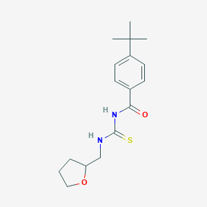molecular formula C17H24N2O2S B320976 4-tert-butyl-N-{[(tetrahydro-2-furanylmethyl)amino]carbonothioyl}benzamide 
