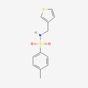 molecular formula C12H13NO2S2 B3209804 4-methyl-N-(thiophen-3-ylmethyl)benzenesulfonamide CAS No. 1060282-28-1
