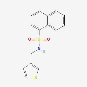 N-(thiophen-3-ylmethyl)naphthalene-1-sulfonamide