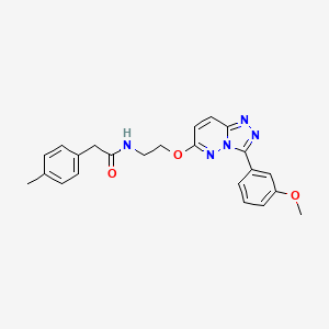 molecular formula C23H23N5O3 B3209812 N-(2-((3-(3-methoxyphenyl)-[1,2,4]triazolo[4,3-b]pyridazin-6-yl)oxy)ethyl)-2-(p-tolyl)acetamide CAS No. 1060290-13-2