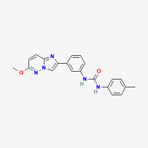 molecular formula C21H19N5O2 B3209832 1-(3-(6-Methoxyimidazo[1,2-b]pyridazin-2-yl)phenyl)-3-(p-tolyl)urea CAS No. 1060293-95-9
