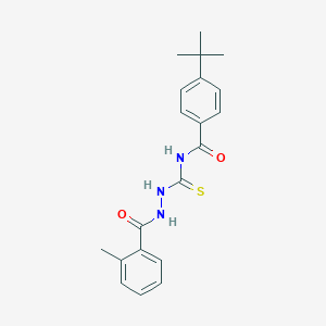 4-tert-butyl-N-{[2-(2-methylbenzoyl)hydrazino]carbothioyl}benzamide