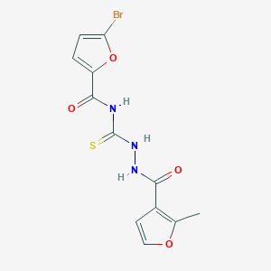 5-bromo-N-{[2-(2-methyl-3-furoyl)hydrazino]carbothioyl}-2-furamide