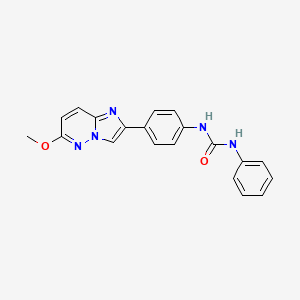molecular formula C20H17N5O2 B3209926 1-(4-(6-Methoxyimidazo[1,2-b]pyridazin-2-yl)phenyl)-3-phenylurea CAS No. 1060332-09-3