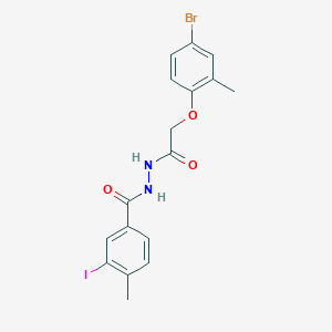N'-[(4-bromo-2-methylphenoxy)acetyl]-3-iodo-4-methylbenzohydrazide