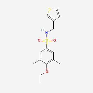 4-ethoxy-3,5-dimethyl-N-(thiophen-3-ylmethyl)benzenesulfonamide