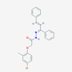 2-(4-bromo-2-methylphenoxy)-N'-(1,3-diphenyl-2-propenylidene)acetohydrazide