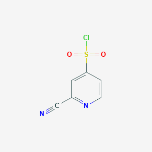 molecular formula C6H3ClN2O2S B3210010 2-Cyanopyridine-4-sulfonyl chloride CAS No. 1060801-08-2