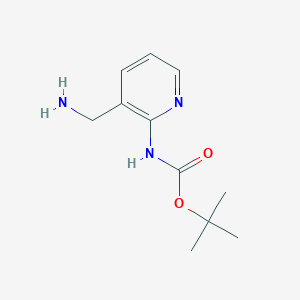 molecular formula C11H17N3O2 B3210011 Tert-butyl 3-(aminomethyl)pyridin-2-ylcarbamate CAS No. 1060801-11-7