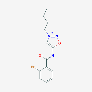 molecular formula C13H14BrN3O2 B321002 2-bromo-N-(3-butyloxadiazol-3-ium-5-yl)benzenecarboximidate 