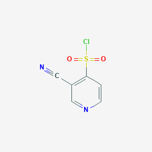 molecular formula C6H3ClN2O2S B3210027 3-Cyanopyridine-4-sulfonyl chloride CAS No. 1060804-18-3