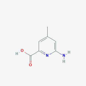 molecular formula C7H8N2O2 B3210043 6-Amino-4-methylpicolinic acid CAS No. 1060804-80-9