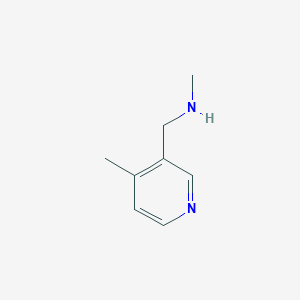 molecular formula C8H12N2 B3210045 N-甲基-1-(4-甲基吡啶-3-基)甲胺 CAS No. 1060804-84-3