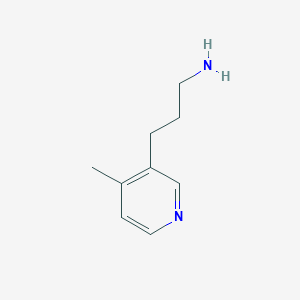 molecular formula C9H14N2 B3210046 3-(4-Methylpyridin-3-YL)propan-1-amine CAS No. 1060805-02-8