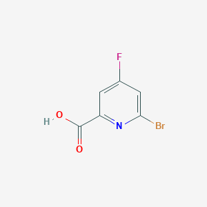 molecular formula C6H3BrFNO2 B3210059 6-Bromo-4-fluoropicolinic acid CAS No. 1060809-31-5