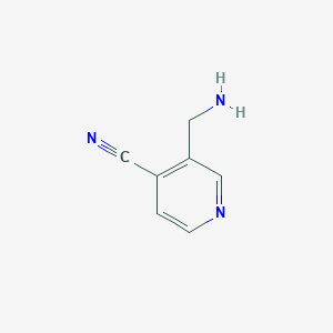 molecular formula C7H7N3 B3210069 3-(Aminomethyl)isonicotinonitrile CAS No. 1060809-91-7