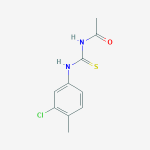 molecular formula C10H11ClN2OS B321007 N-[(3-chloro-4-methylphenyl)carbamothioyl]acetamide 