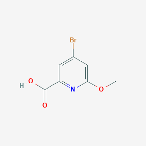 molecular formula C7H6BrNO3 B3210084 4-Bromo-6-methoxypicolinic acid CAS No. 1060810-46-9