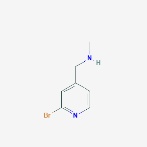 molecular formula C7H9BrN2 B3210091 1-(2-Bromopyridin-4-YL)-N-methylmethanamine CAS No. 1060811-31-5