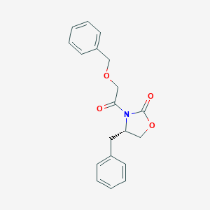 molecular formula C19H19NO4 B032101 (4S)-4-苄基-3-(2-苯甲氧基乙酰基)-1,3-噁唑烷-2-酮 CAS No. 236110-81-9