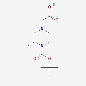 molecular formula C12H22N2O4 B3210111 4-Carboxymethyl-2-methyl-piperazine-1-carboxylic acid tert-butyl ester CAS No. 1060813-50-4