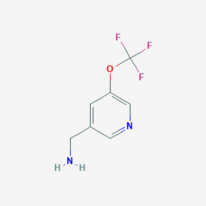 molecular formula C7H7F3N2O B3210116 (5-(Trifluoromethoxy)pyridin-3-YL)methanamine CAS No. 1060815-06-6