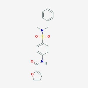 molecular formula C19H18N2O4S B321017 N-(4-{[benzyl(methyl)amino]sulfonyl}phenyl)-2-furamide 